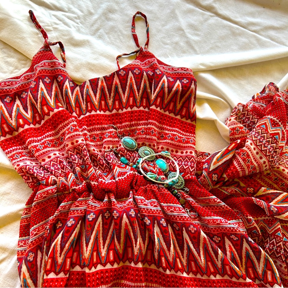 Poetry Boho High Low Dress - Size Med